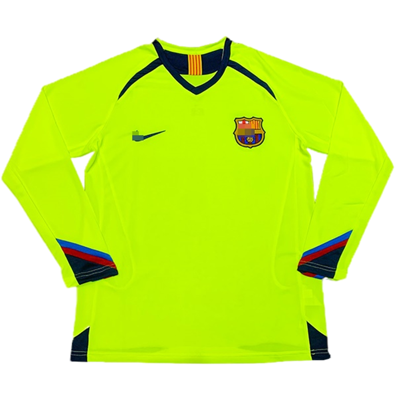 Camiseta Barcelona 2ª Equipación 2005/06 Manga Larga Camiseta Barcelona 2ª Equipación 2005/06 Manga Larga