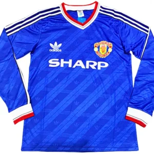 Camiseta Manchester United 2ª Equipación 1986/88 Manga Larga