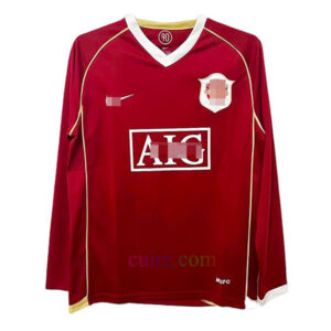 Camiseta Manchester United 1ª Equipación 2006/07 Manga Larga