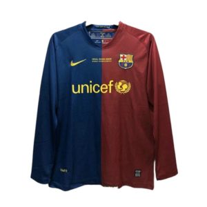 Camiseta Barcelona 1ª Equipación Manga Larga 2008/09 UCL
