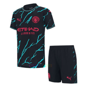 Pantalón y Camiseta Manchester City 3ª Equipación 2023 2024 para Niños