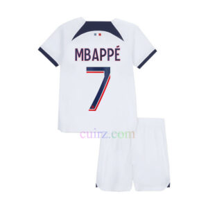 Pantalón y Camiseta Mbappe PSG 2ª Equipación 2023 2024 Niños