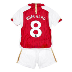 Pantalón y Camiseta Odegaard Arsenal 1ª Equipación 2023 2024 Niños