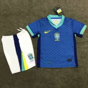 Camiseta Brasil 2ª Equipación 2024 Niños