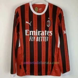 Camiseta Milan 1ª Equipación 2024/25 Manga Larga