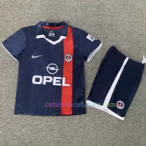 Camiseta Paris Saint-Germain 1ª Equipación 2001/02 Niños