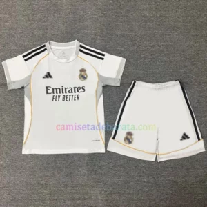 Camiseta Real Madrid 1ª Equipación 2025/26 Niños