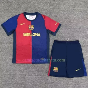 Camiseta Barcelona Travis Scott 1ª Equipación 2025 Niños