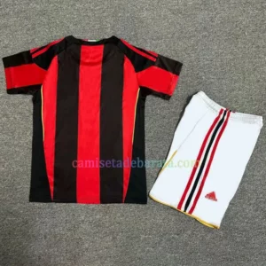 Camiseta Milan 1ª Equipación 2010/11 Niños