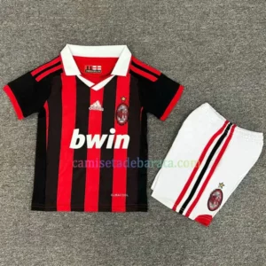 Camiseta Milan 1ª Equipación 2009/10 Niños