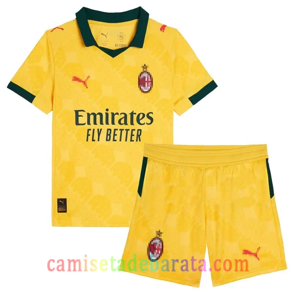 Camiseta AC Milan 3ª Equipación 2025/26 Niños Camiseta AC Milan 3ª Equipación 2025/26 Niños