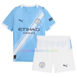 Camiseta Manchester City 1ª Equipación 2025/26 Niños