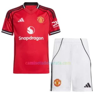 Camiseta Manchester United 1ª Equipación 2025/26 Niños Camiseta Manchester United 1ª Equipación 2025/26 Niños