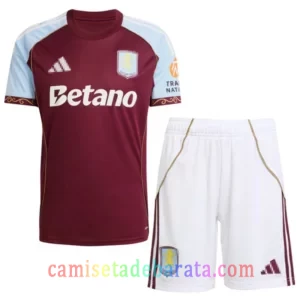 Camiseta Aston Villa 1ª Equipación 2025/26 Niños Camiseta Aston Villa 1ª Equipación 2025/26 Niños