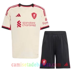 Camiseta Liverpool 2ª Equipación 2025/26 Niños