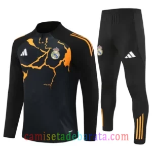 Sudadera Entrenamiento Real Madrid 2025/26 Niños Negra Sudadera Entrenamiento Real Madrid 2025/26 Niños Negra