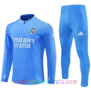 Sudadera Entrenamiento Real Madrid 2025/26 Azul Claro Edición Jugador